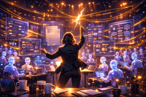 Commanding AI vs. using AI in job shop scheduling - compounding results