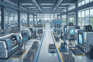 Job shop scheduling technology illustration
